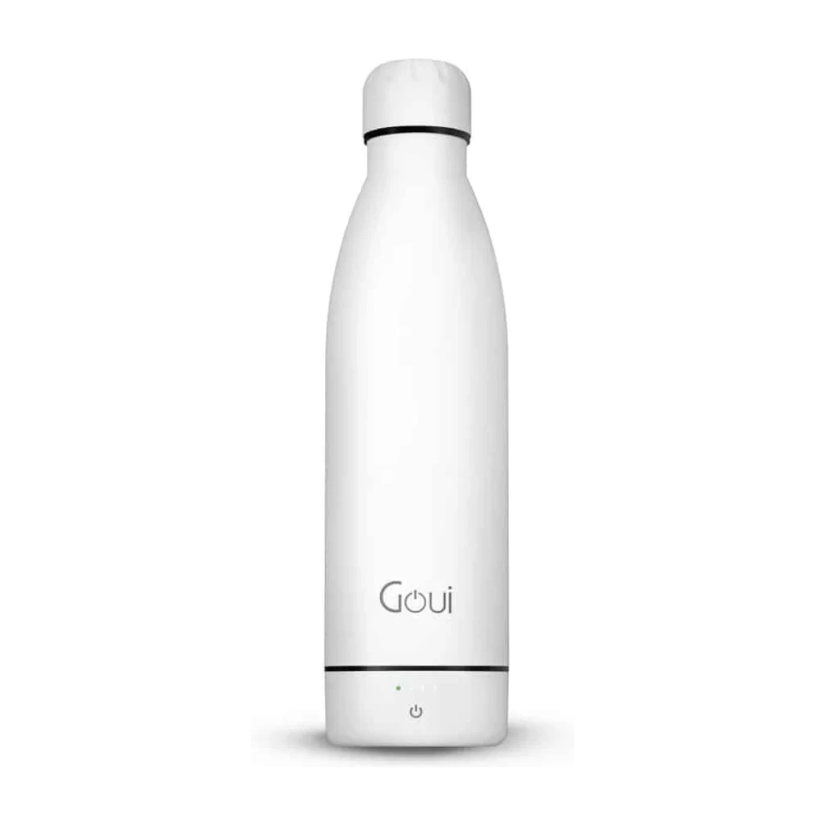 Goui Loch 420ml Water Bottle with 6000mAh Power Bank - Cloud White