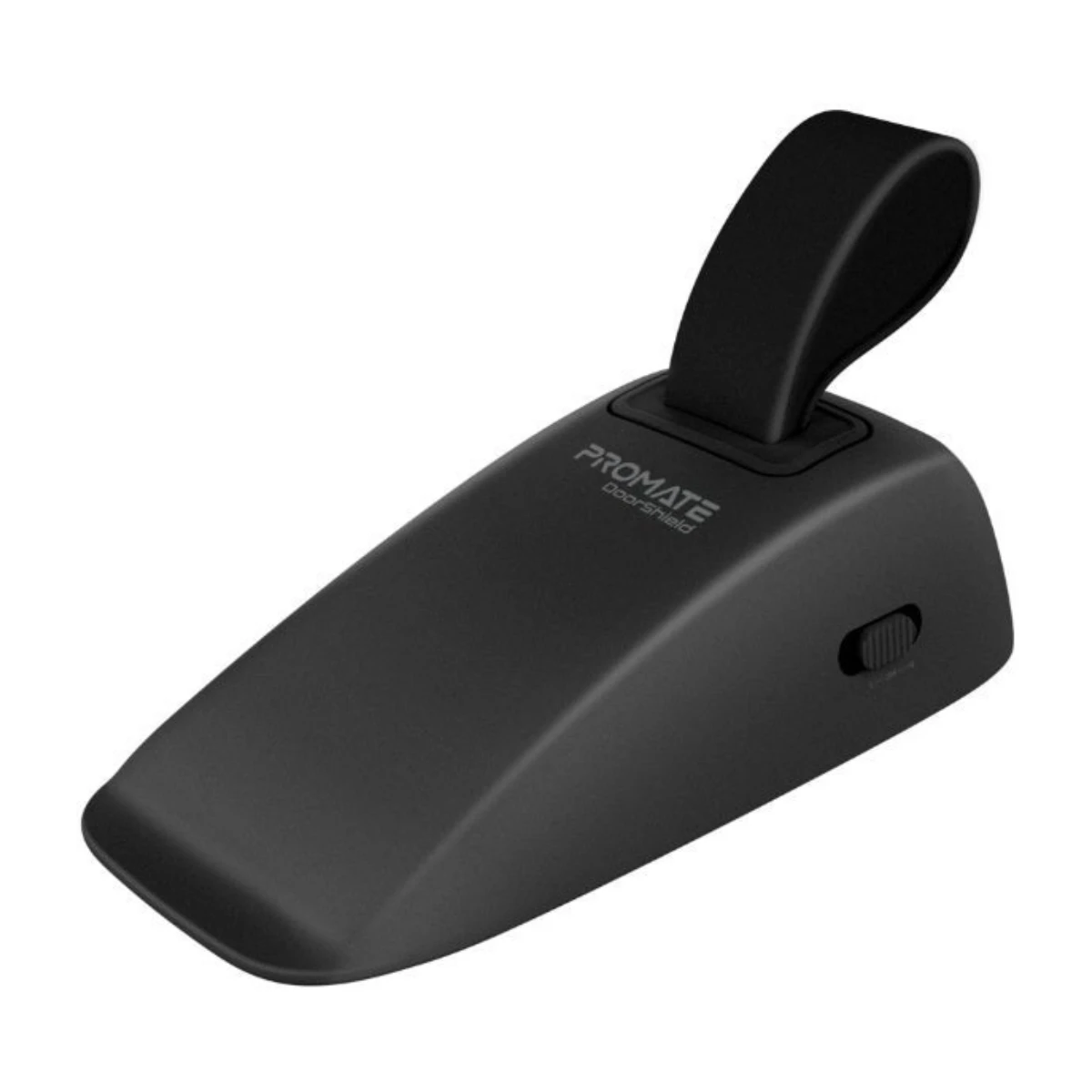 PROMATE DoorShield Portable Travel Door Alarm and Door Stopper, Dual Sensitivity Security Alert, 120dB Anti-Theft Protection, Instant Intruder Detection for Hotel Rooms, Homes and Apartments - Black